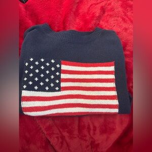 Navy American Flag Sweater